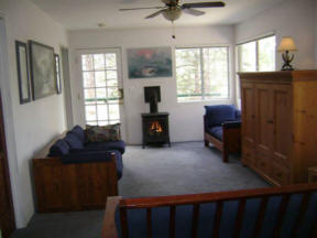 Large living room in big bear cabin