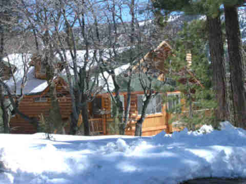 Outside view with snow